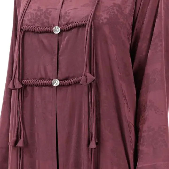 Crystal buttons on abaya No. 1