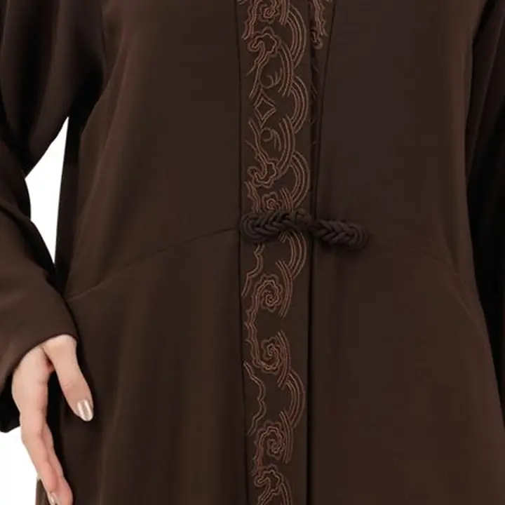 Detail of abaya No. 7 in soft nada
